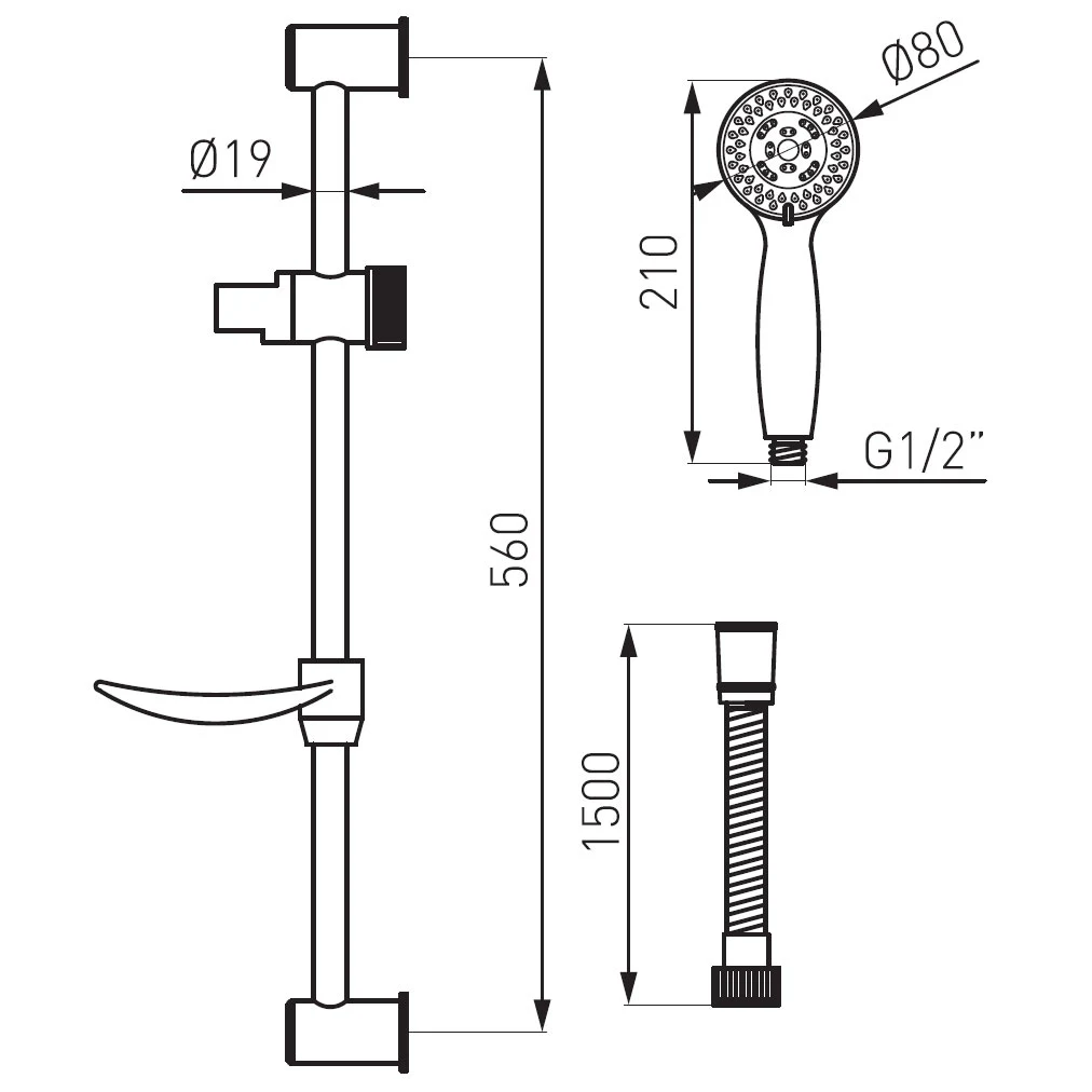 Bara dus Ferro EVO N130B — 2
