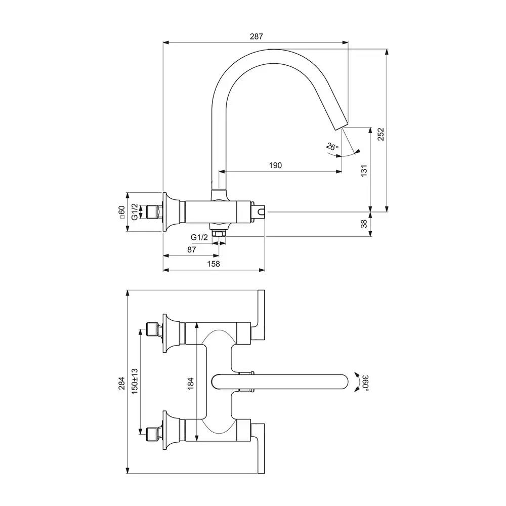 Смеситель для ванны Ideal Standard Atelier Joy Neo — вид 2
