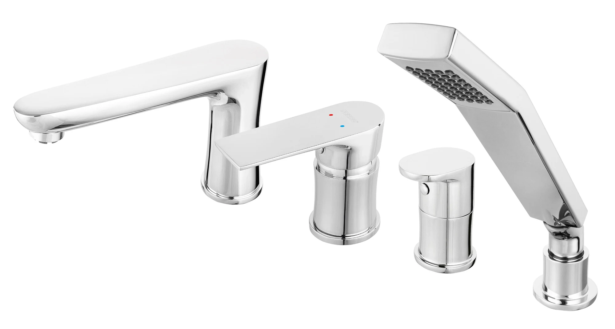 Смеситель на борт ванны Ferro Square BAQ11A — 1