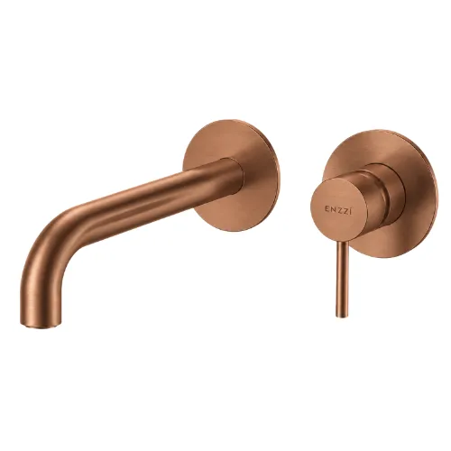 Baterie încastrată lavoar ENZZI Forma Brushed Copper + corp instalare