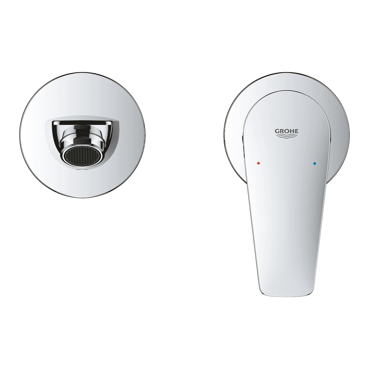 Смеситель встраиваемый для раковины Grohe Bauedge + монтажный корпус — 3