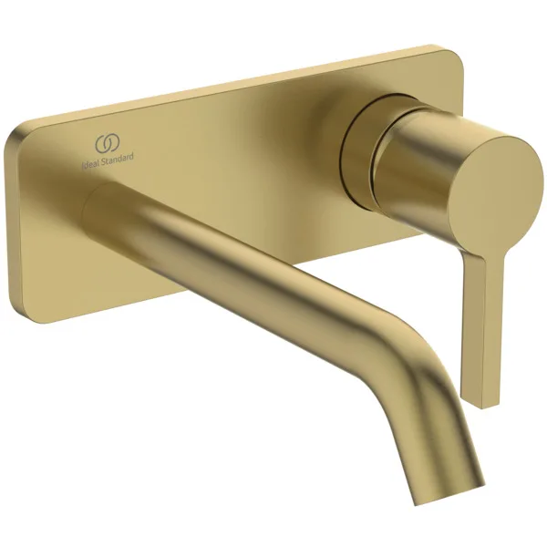 Baterie încastrată lavoar Ideal Standard Atelier Joy Brushed Gold (cu placa)