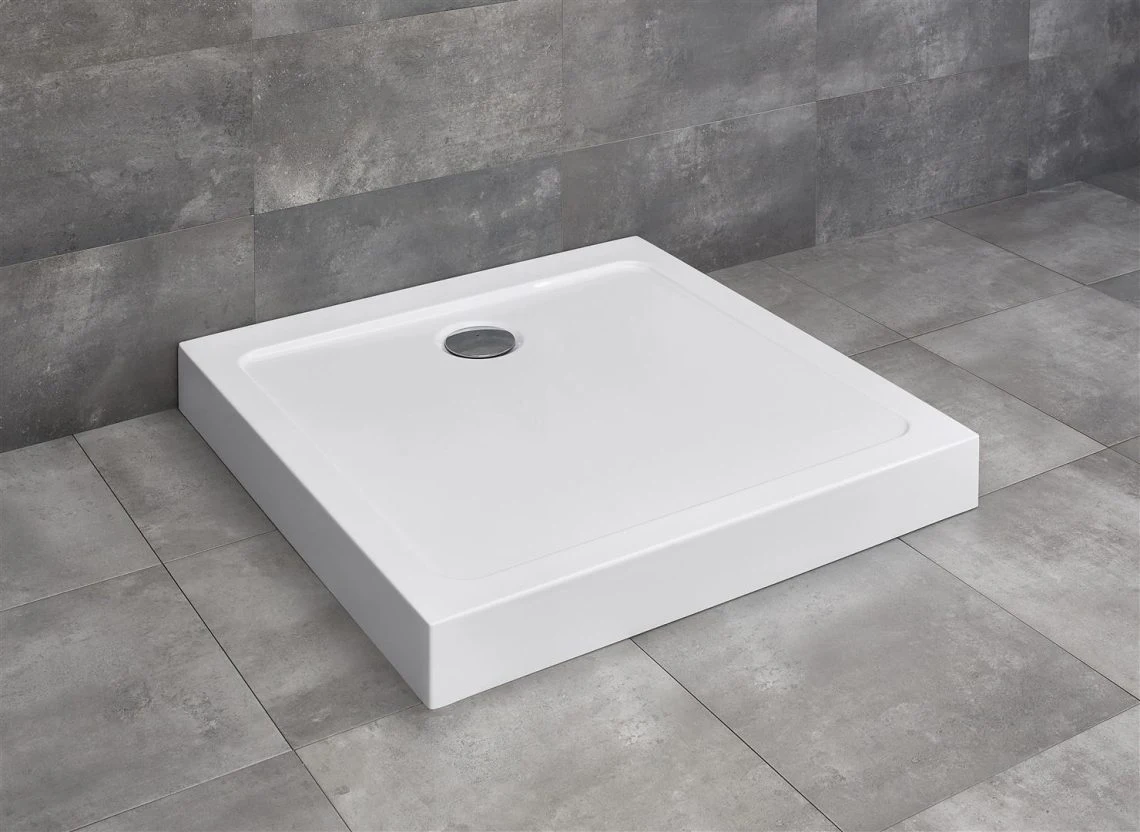 Душевой поддон акриловый Radaway Doros C Compact 80x80x11.5 cm White — 1