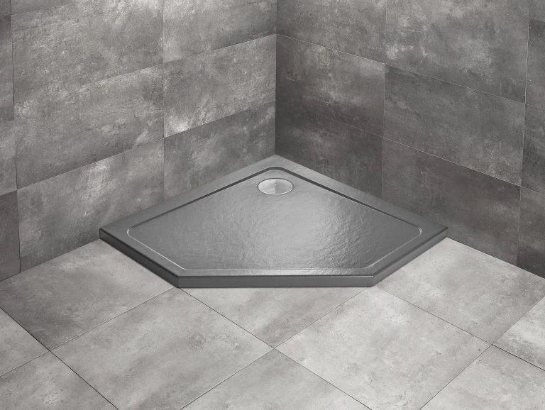 Душевой поддон акриловый Radaway Doros PT 90x90x5 Stone Anthracite