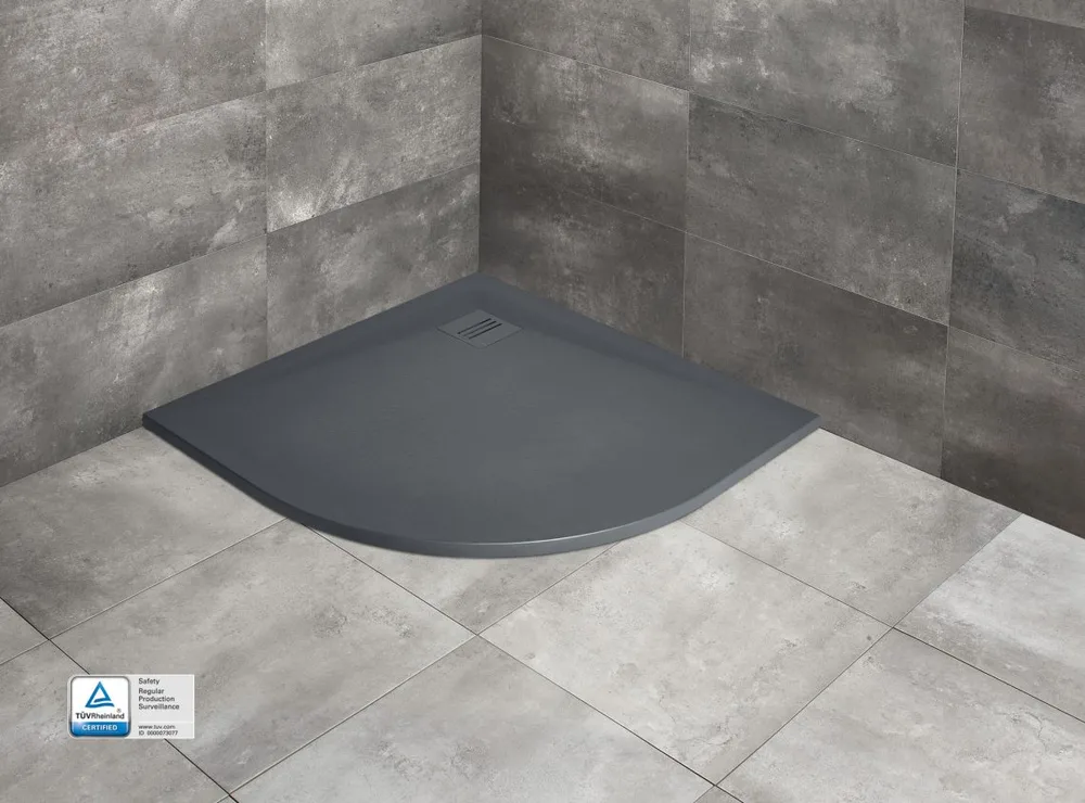 Душевой поддон из искусственного камня Radaway Kyntos A 90x90x3 Anthracite