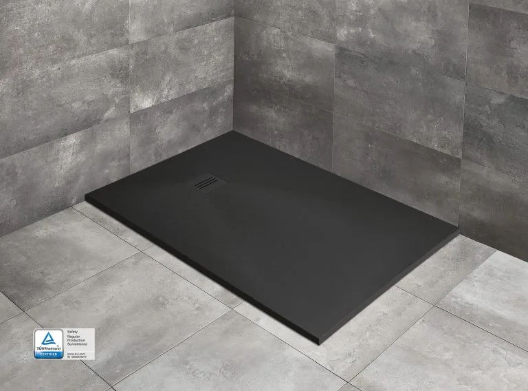 Cadita dus din piatră Radaway Kyntos F 120x90x3 Black