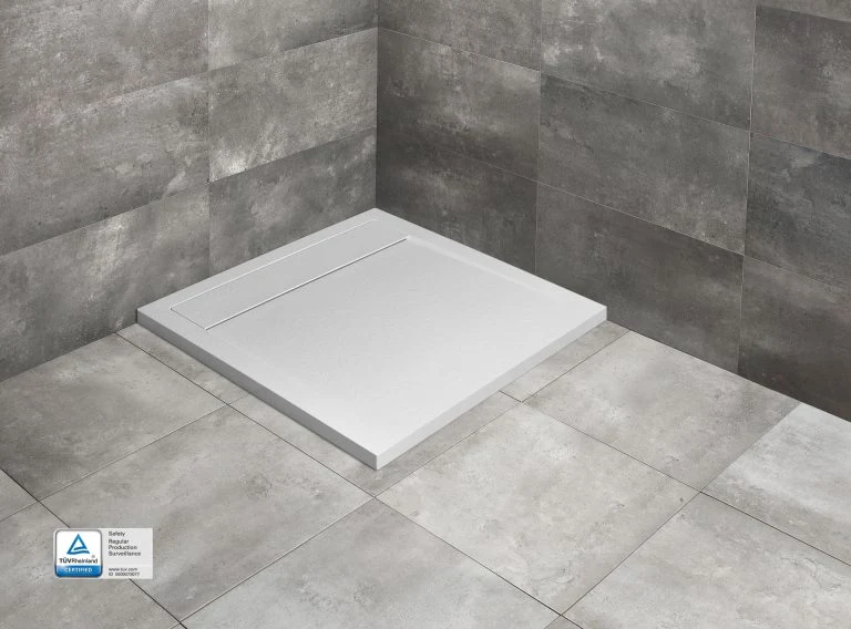 Душевой поддон из искусственного камня Radaway Teos C 90x90x4 cm White — 1