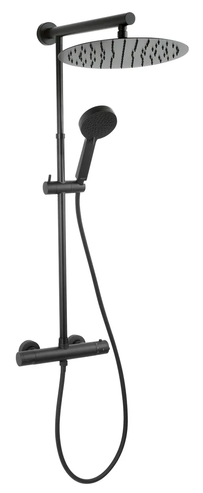 Душевая система термостатическая Ferro Trevi Black