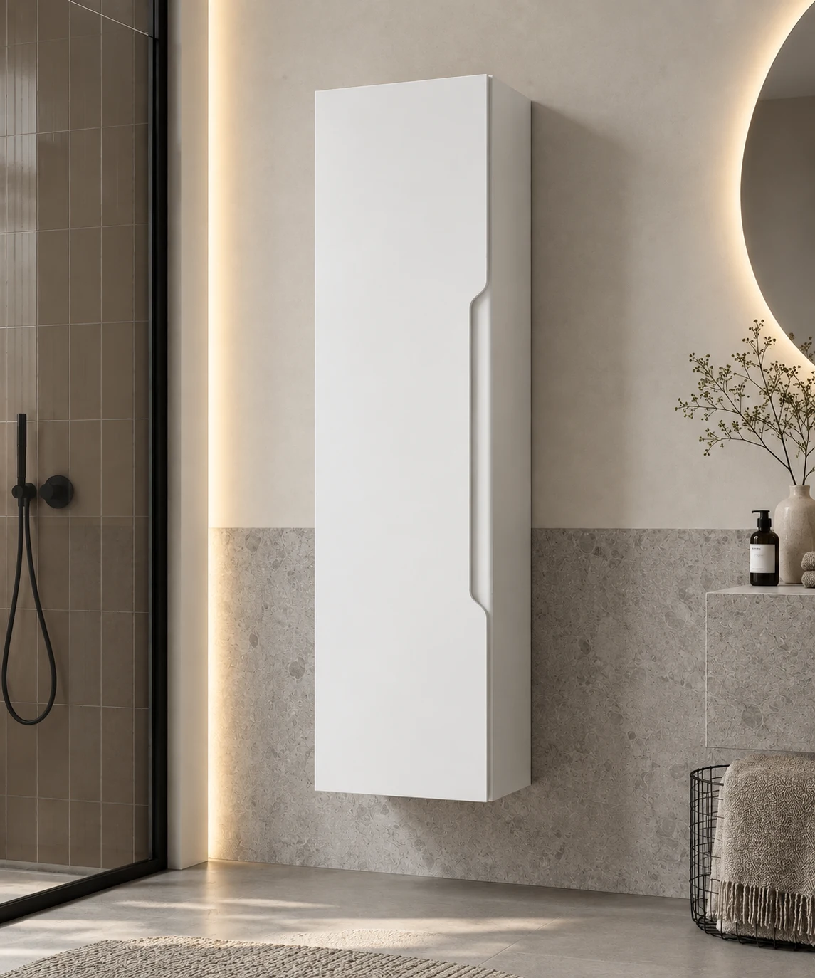 Dulap penal Orka Messina White 138x40x32 cm — 1