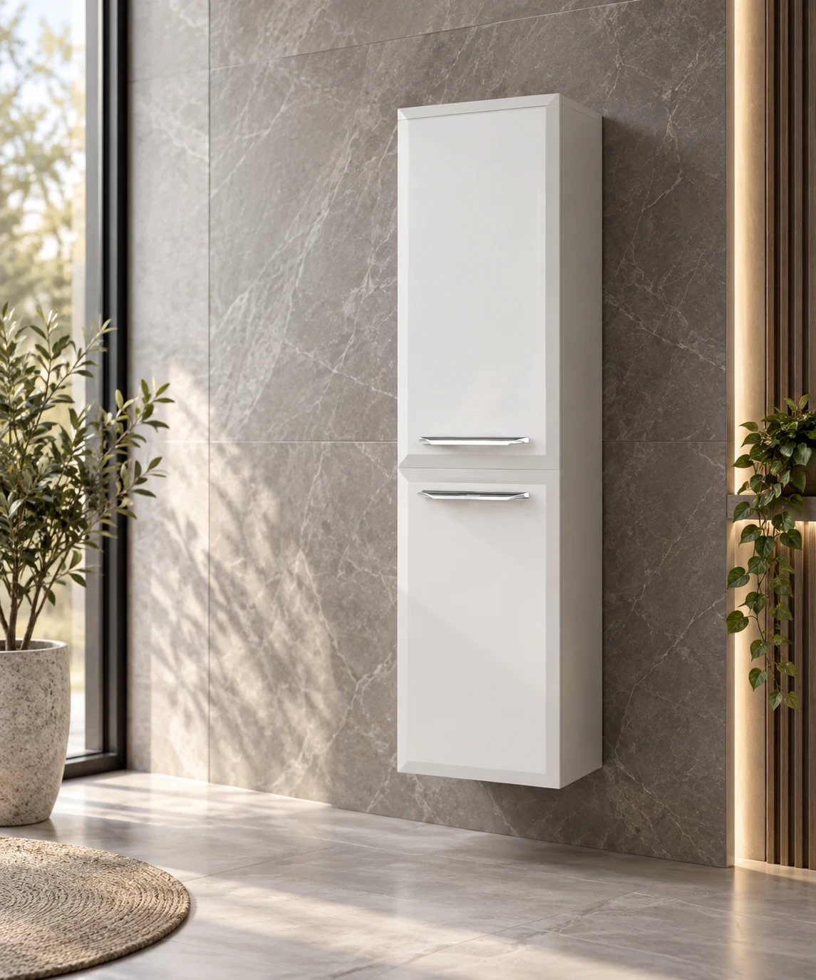 Dulap penal Orka Nuvola White 138x40x32 cm