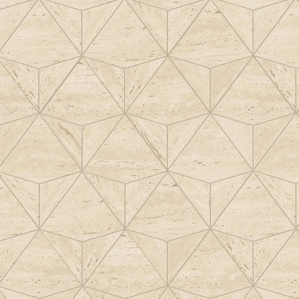 Gresie Atlas Concorde MARVEL Travertino Sand Mosaico Origami 28x41 — Atlas Concorde, Gresie și faianță