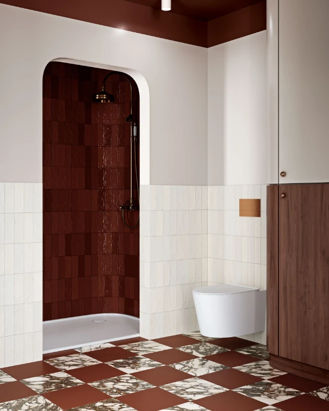 Плитка RIBESALBES EARTH WINE GLOSS PB 7.5X30 — 3