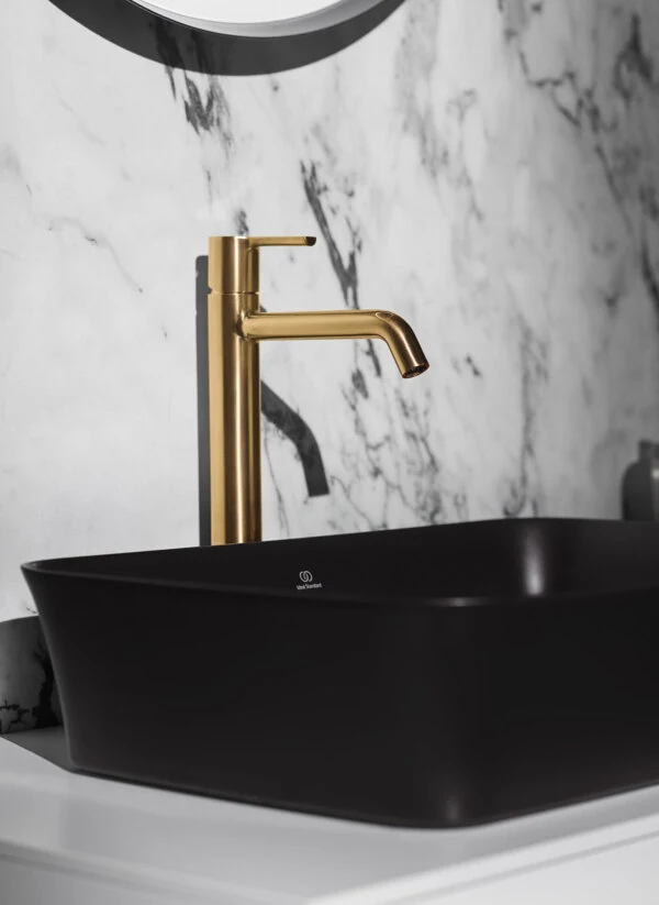 Умывальник на столешнице типа чаши Ideal Standard Atelier Ipalyss без перелива 55x38 cm Черный Глянцевый — вид 3