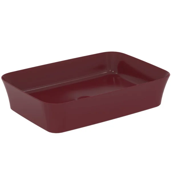 Умывальник на столешнице типа чаши Ideal Standard Atelier Ipalyss без перелива 55x38 cm Pomegranate