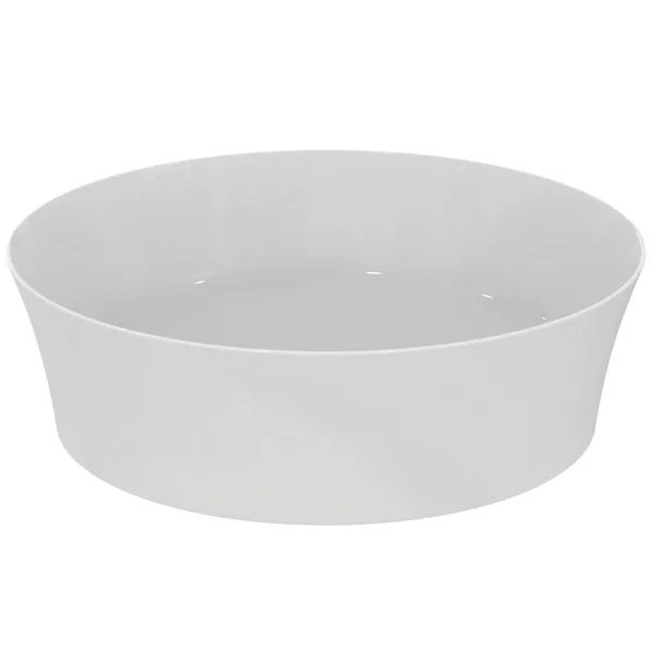 Lavoar pe blat tip bol Ideal Standard Atelier Ipalyss Round fara preaplin D.40 cm Alb Lucios