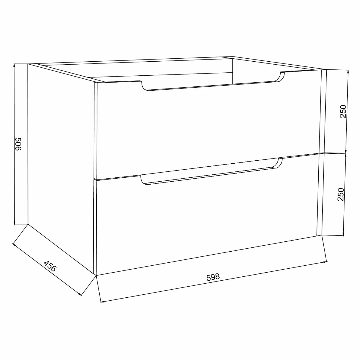 Mobilier de baie Savini Due Comfort Bej Texturat 60 cm — 3