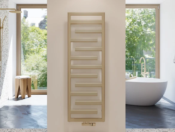 Полотенцесушитель Zehnder Tetris  1100x500mm Yellow Grey — вид 2