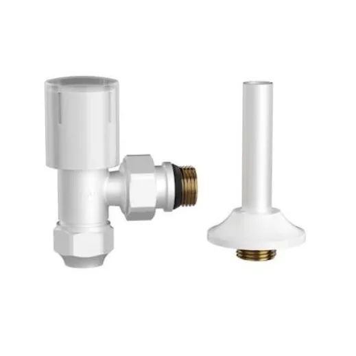 Robinet calorifer 1/2x16 coltar Chrome tur White