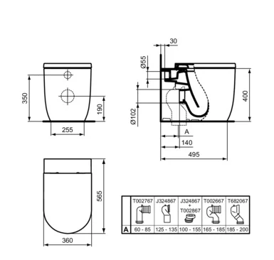 Унитаз Ideal Standard Atelier Blend Curve AquaBlade Белый Глянцевый — 4