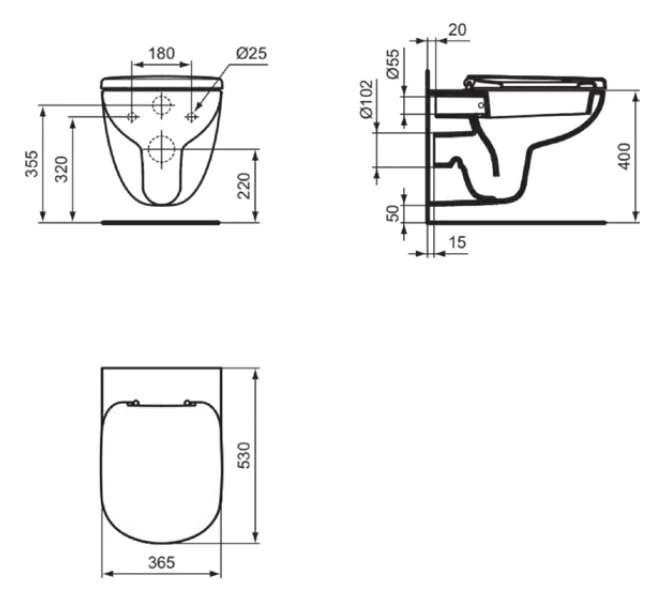 Vas WC suspendat Ideal Standard Tempo — 4