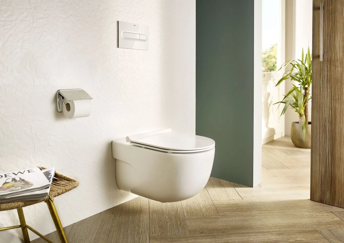 Vas WC suspendat Roca Meridian Rimless Compact cu capac Soft-Close — 2
