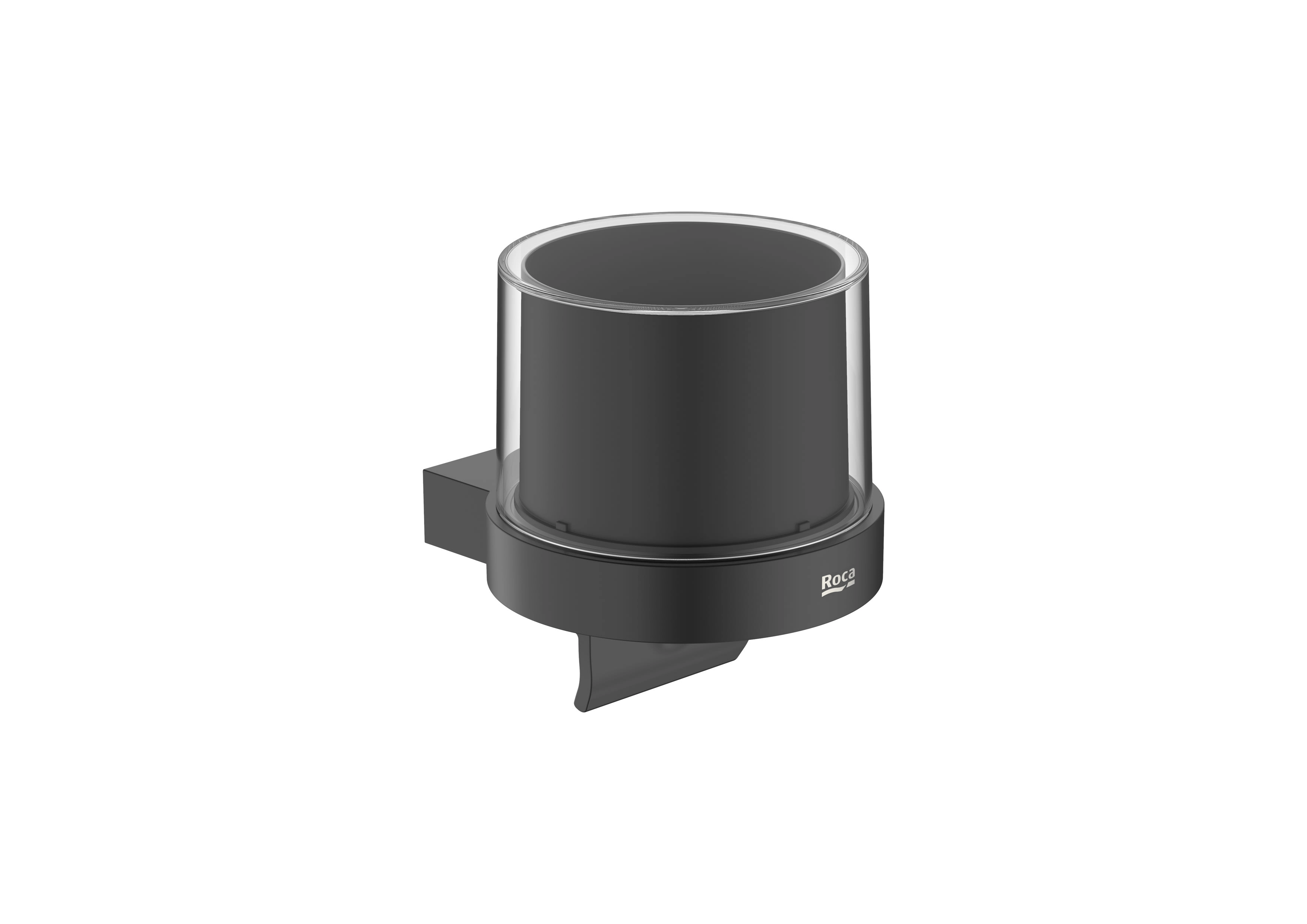 Dozator sapun suspendat 240 ml Roca Hotels Round Negru Mat A817590C40
