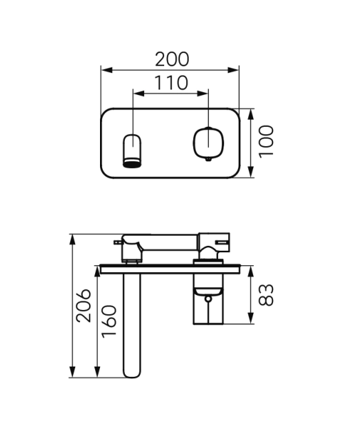 Baterie încastrată lavoar FDesign Meandro + corp instalare — 4