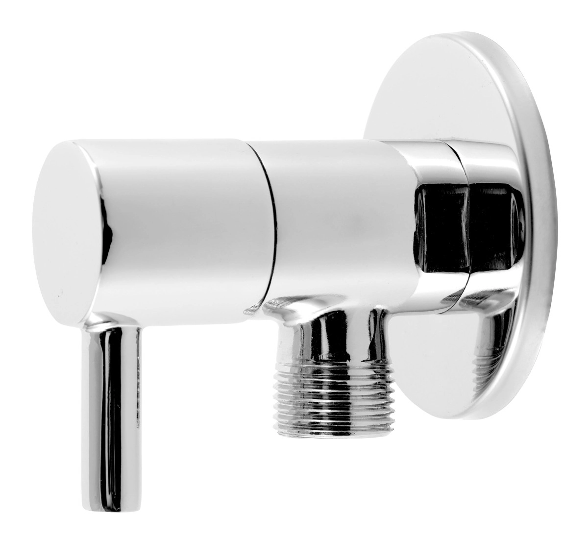 Кран шаровый угловой  FDesign Kleome 1/2''x3/8'' круглый, хром