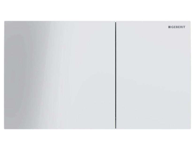 Кнопка смыва Geberit Sigma70 Белое стекло