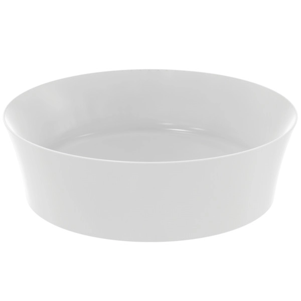 Lavoar pe blat tip bol Ideal Standard Atelier Ipalyss Round fara preaplin D.40 cm Alb Satinat
