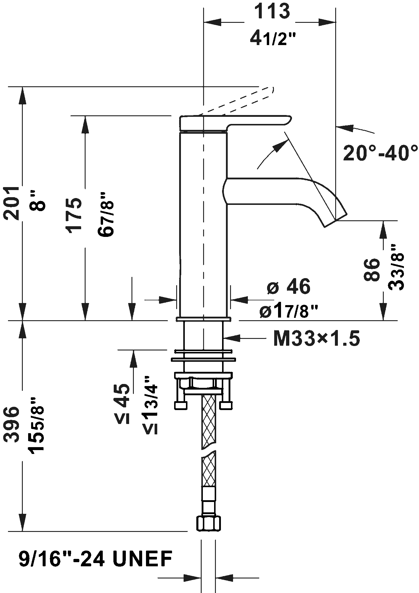 Смеситель для раковины Duravit C.1 M — 4
