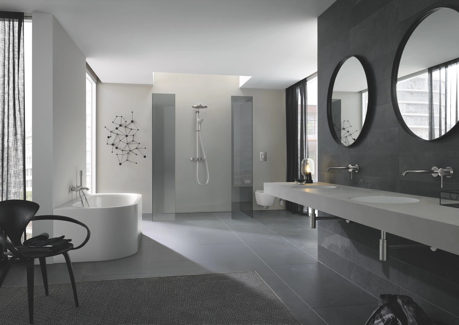Смеситель встраиваемый для раковины Grohe Essence M Supersteel — 4