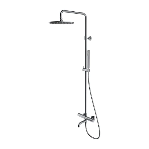 Coloana duș/cada termostatată Omnires Y Brushed Nickel