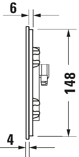 Клавиша смыва Duravit A2 Glass White — вид 2