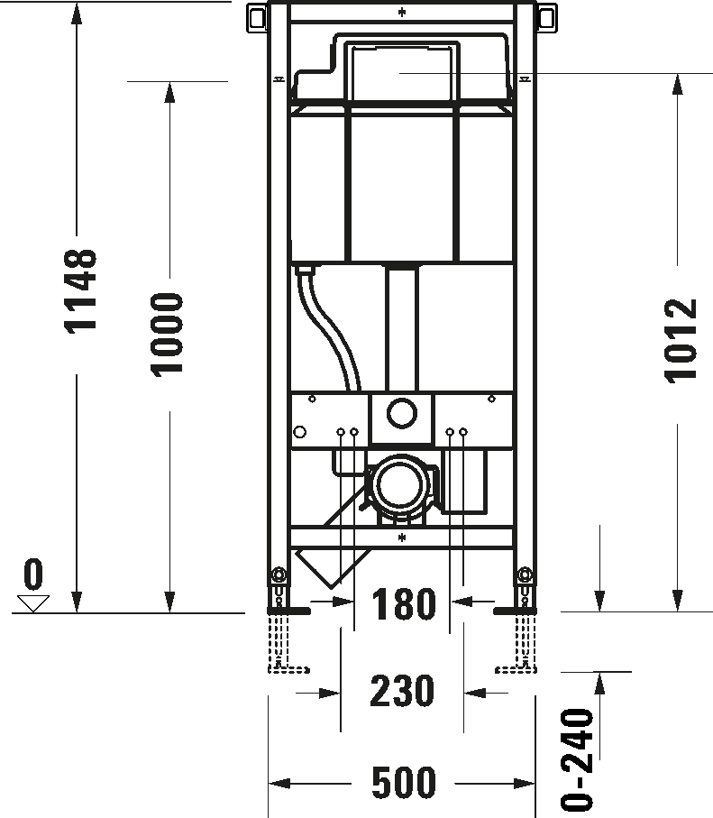 Rama pentru suspendarea WC Duravit Durasystem Standart — 2