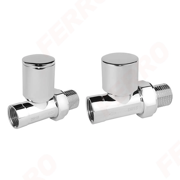Set robinet tur/retur Ferro 1/2  ZGB30CR drepti