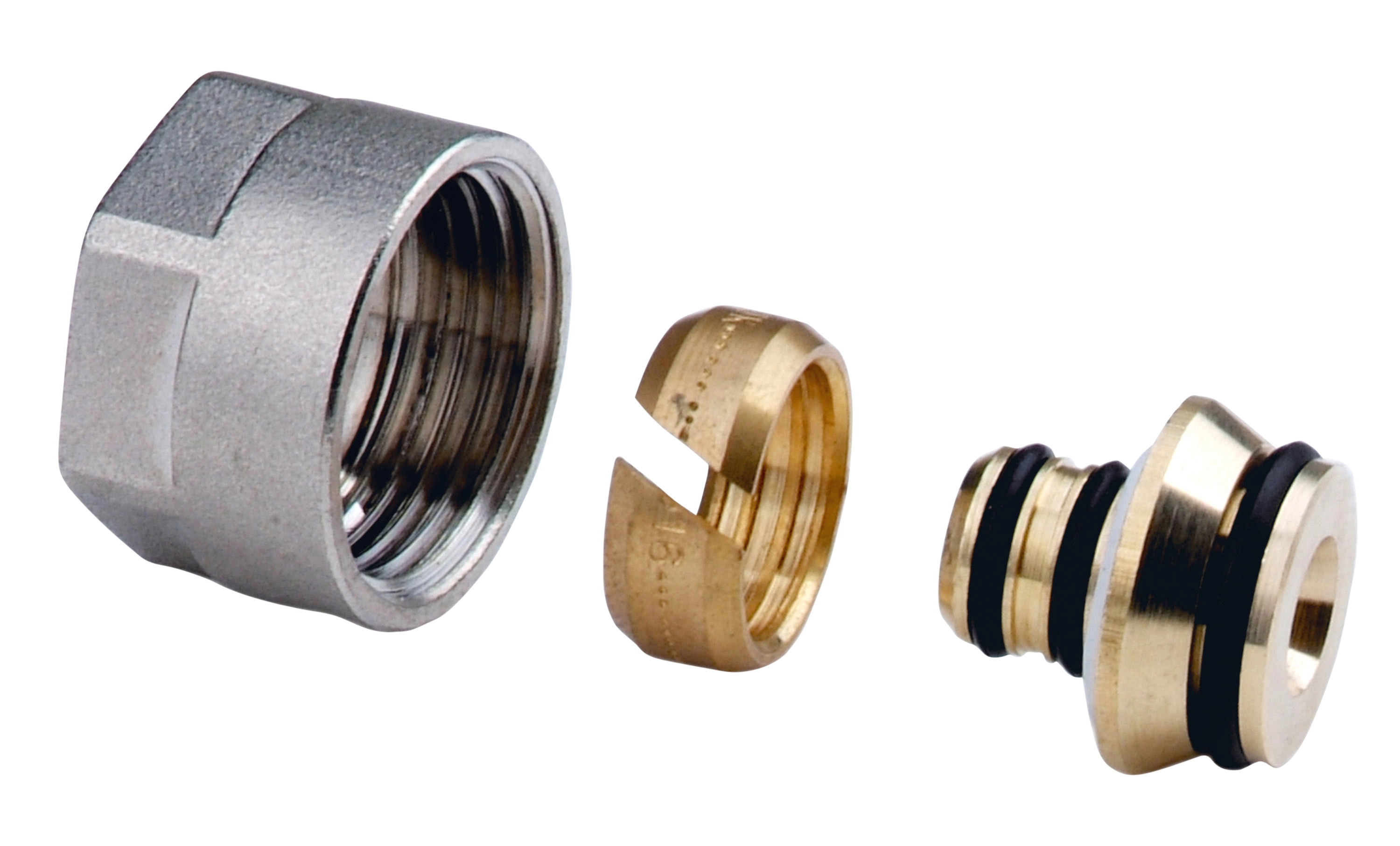 Зажимная муфта Ferro 3/4 для трубы D16x2 mm (2 buc)