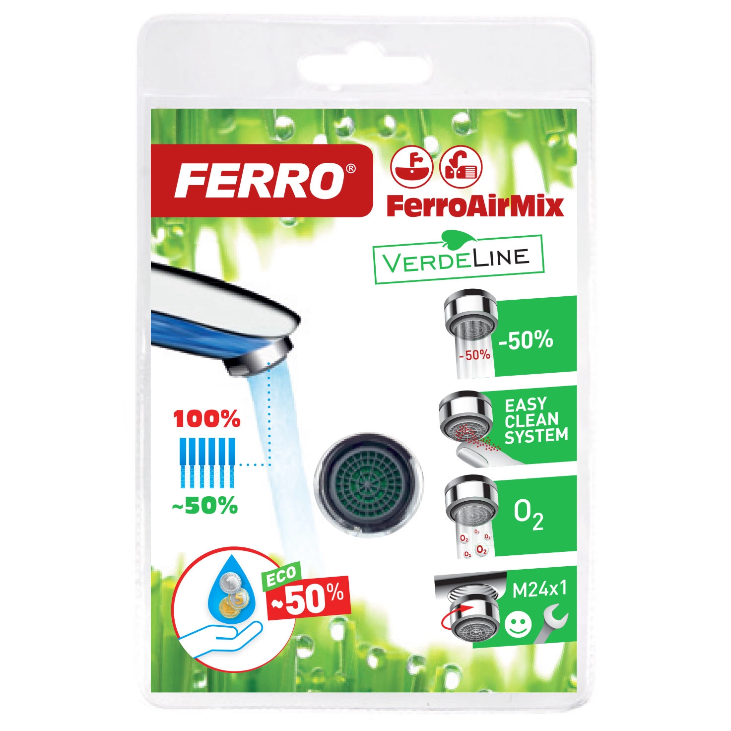 Duza aerator M24x! Ferro AirMix PCH41VL — vedere 2