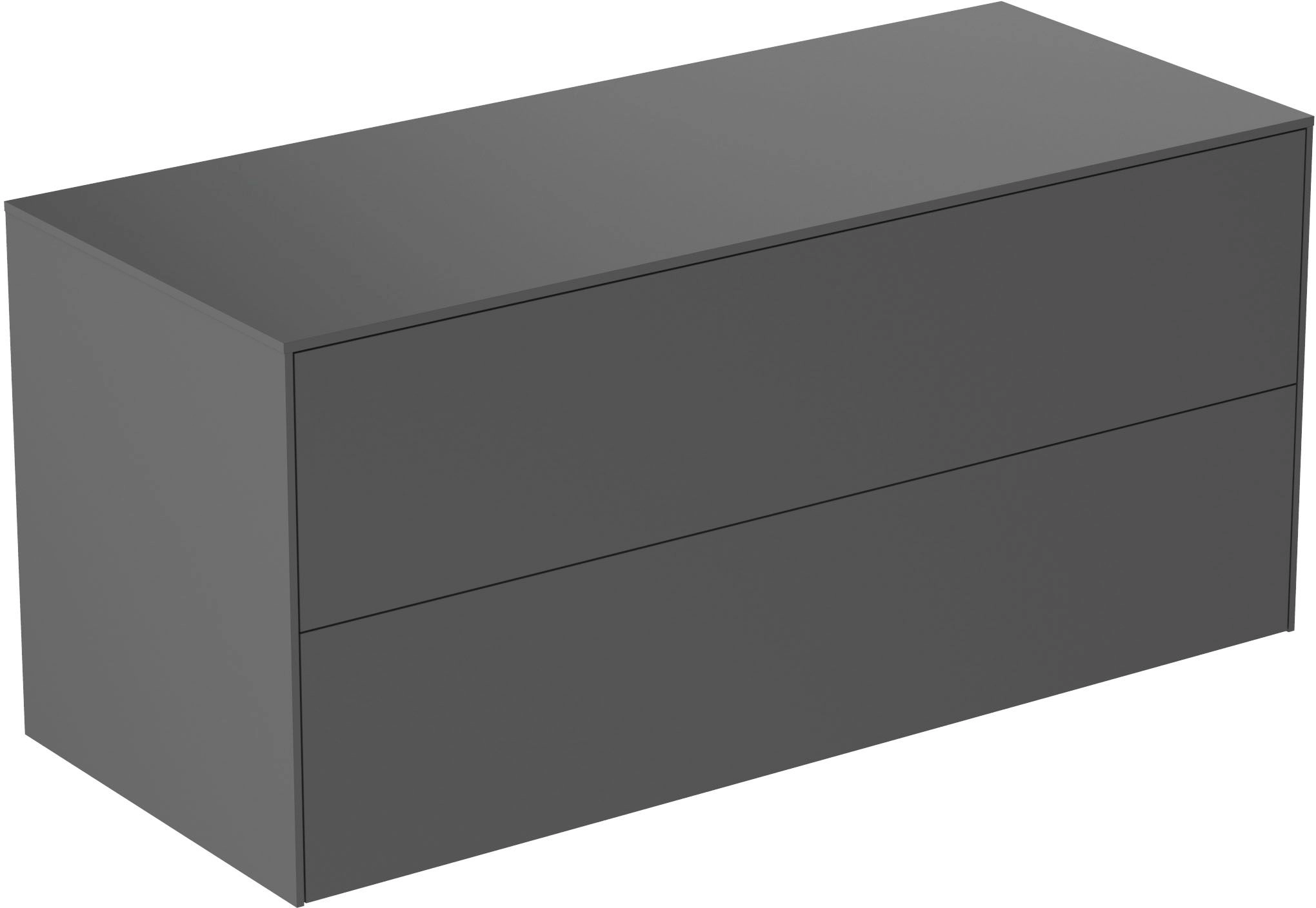 Mobilier pentru lavoar pe blat Ideal Standard Atelier Conca 120cm Anthracite (T4324Y2)