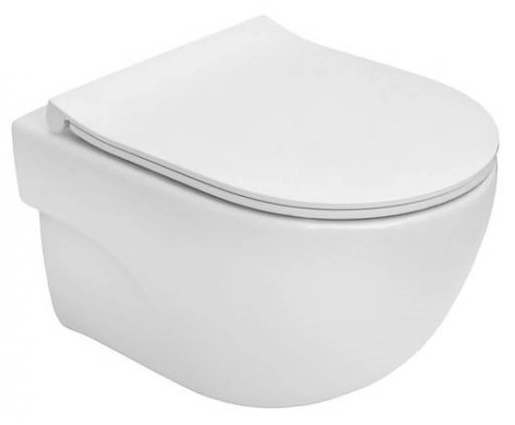 Vas WC suspendat Roca Meridian Rimless Compact cu capac Soft-Close