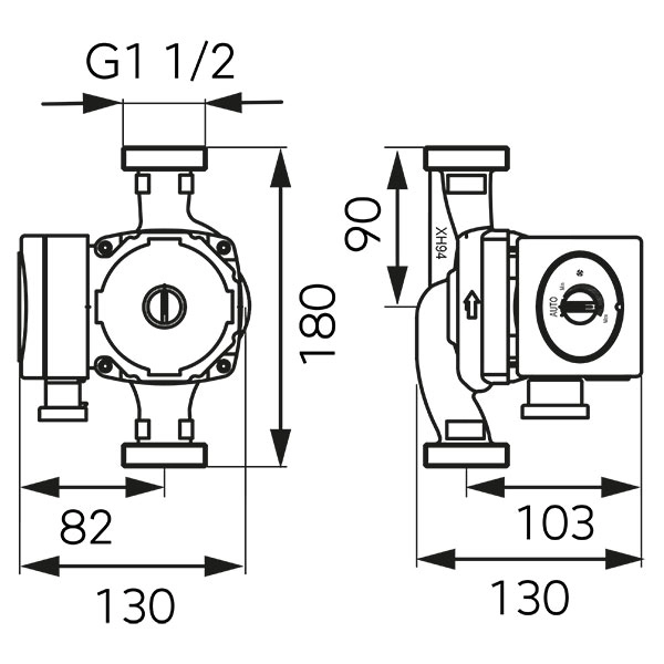 Pompa circulatie Ferro GPA 25-6 (180) 0602W — 3