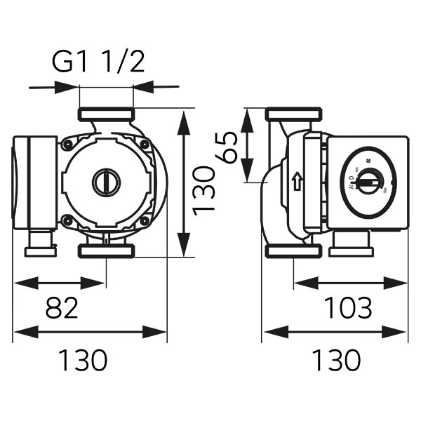 Pompa circulatie Ferro GPA 25-6 (130) 0604W — 3