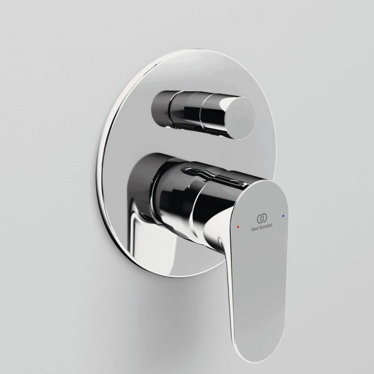 Встраиваемый смеситель для душа 2 режима Ideal Standard Cerafine O Chrome + монтажный корпус — вид 3