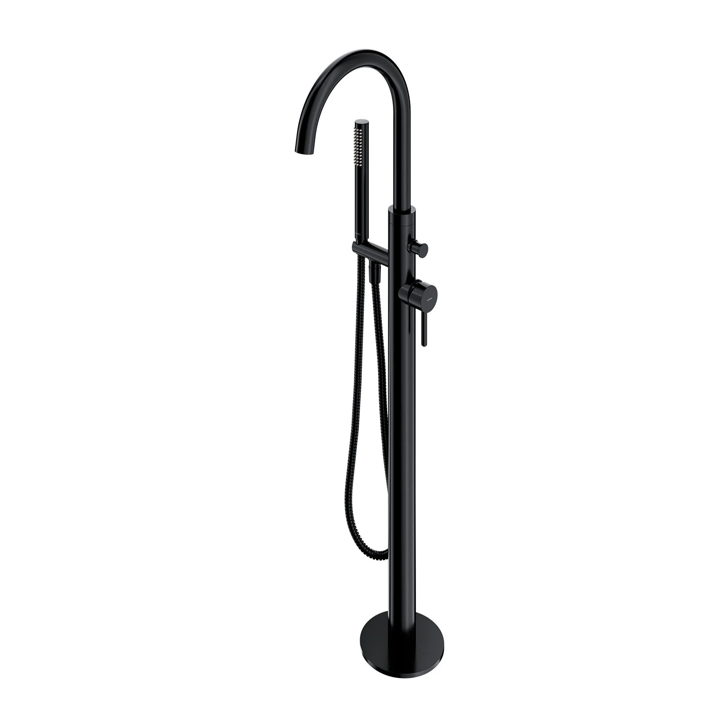 Baterie freestanding pentru cada Omnires Y Semi-matt Black