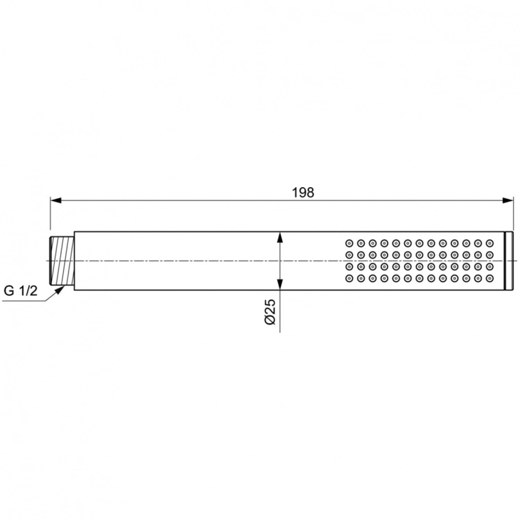 Para duș stick Ideal Standard IdealRain Magnetic Grey — 2