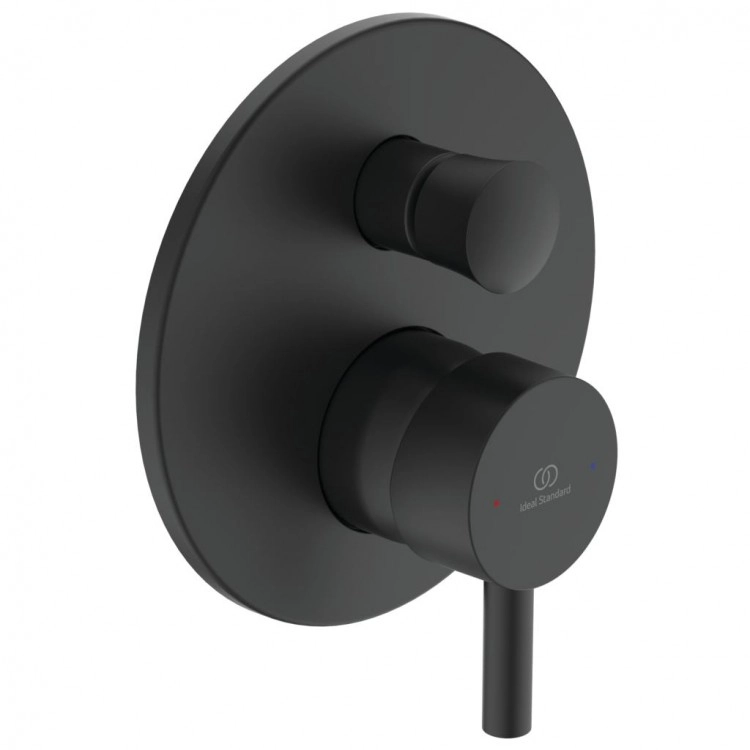 Встраиваемый смеситель для душа 2 режима Ideal Standard Ceraline Black + монтажный корпус