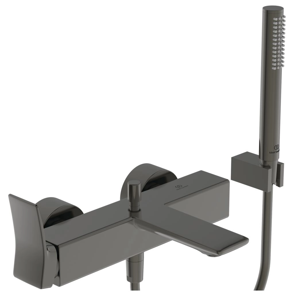 Baterie cada Ideal Standard Atelier Conca Magnetic Grey cu set de duș