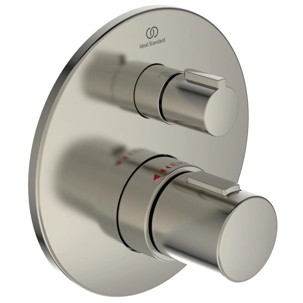 Baterie duș încastrată termostatată 1 cale Ideal Standard Ceratherm T100 Silver Storm