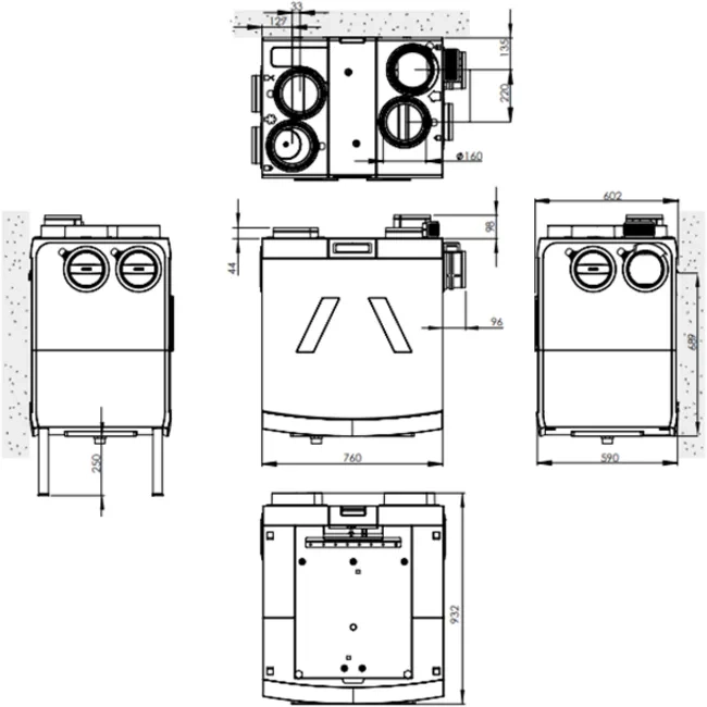 Recuperator de caldura ORCON Smart Comfort HRC-570 (22001105) — 6