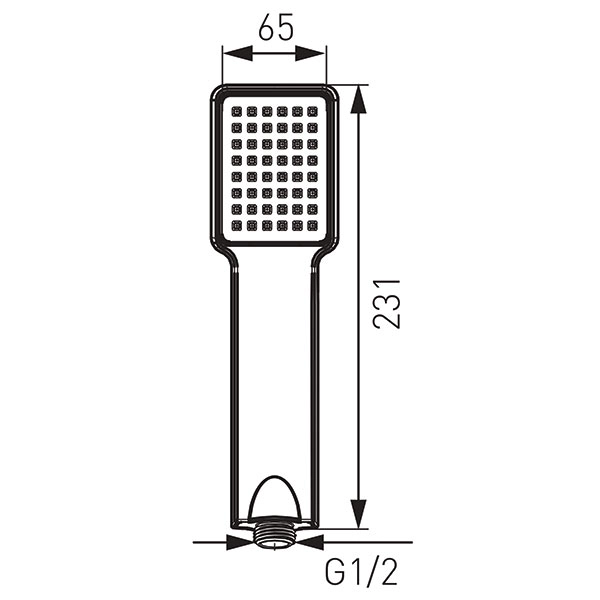 Душевая лейка Ferro Quadro S110 — 2